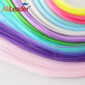 20inch Glow Hair Neon Glowing Synthetic Hair Extension